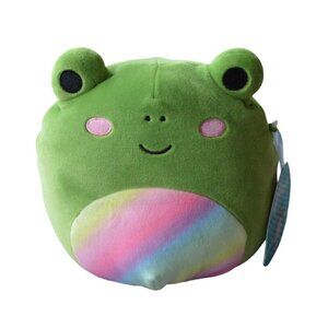 Squishmallows Doxl Frog Plush Toy 7" Green Rainbow Belly Soft Stuffed Animal